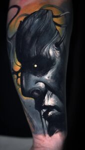 Mask Tattoo Cover Up