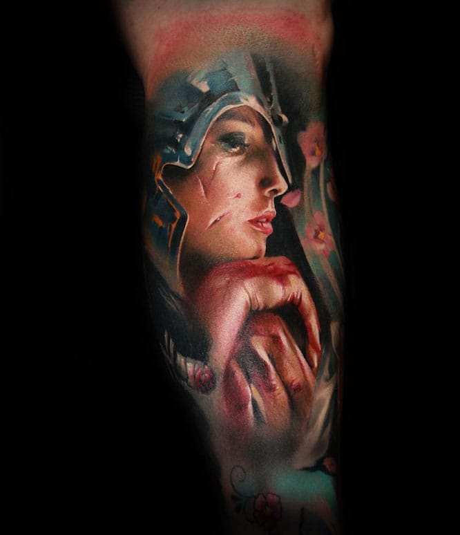 Florida-Color-Tattoo-Artist Custom realism color tattoo by Kamil Mocet in Florida