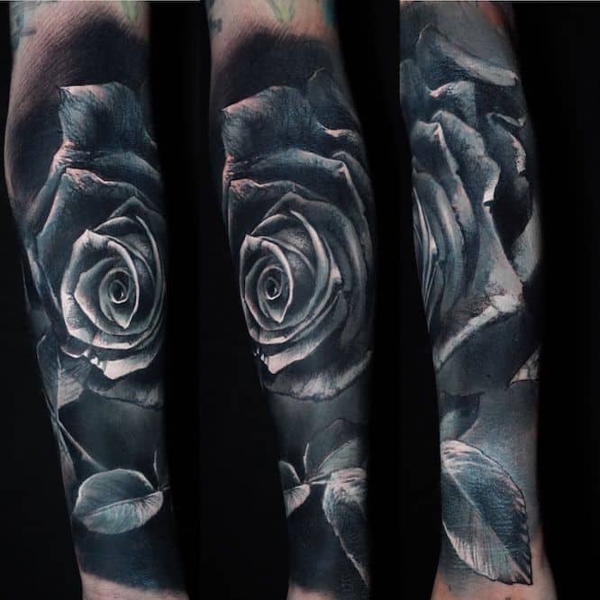 Rose Coverup Tattoo